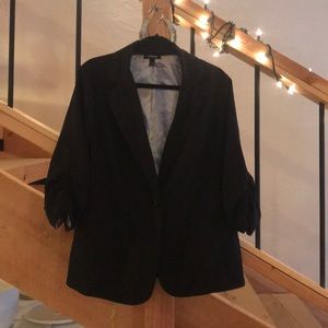 Torrid- Ruched Sleeve Blazer